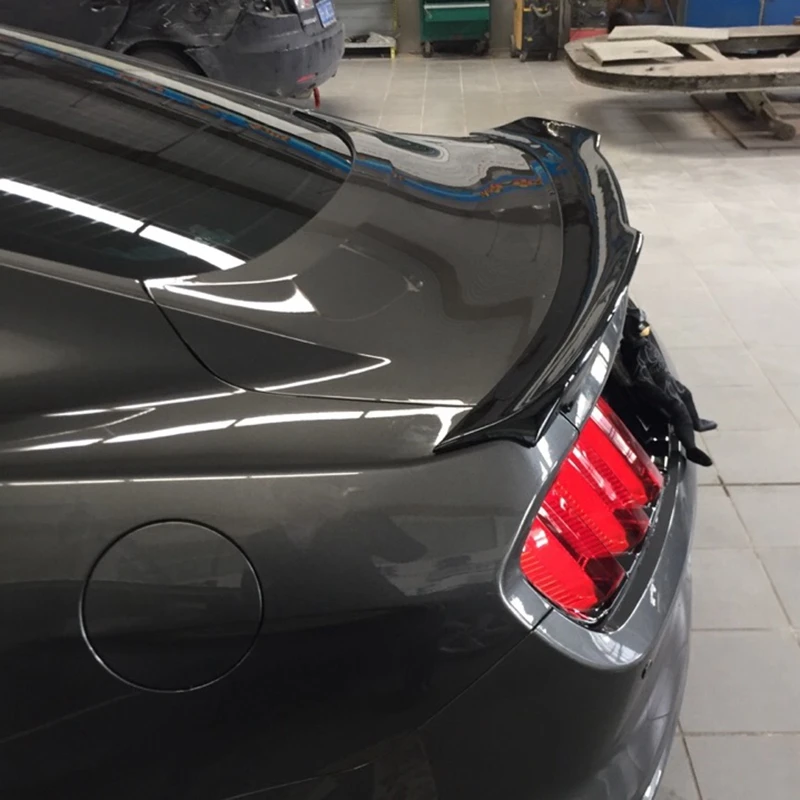 Задний спойлер для багажника Ford из углеродного волокна крылья Mustang 2 door 2015 + Блеск