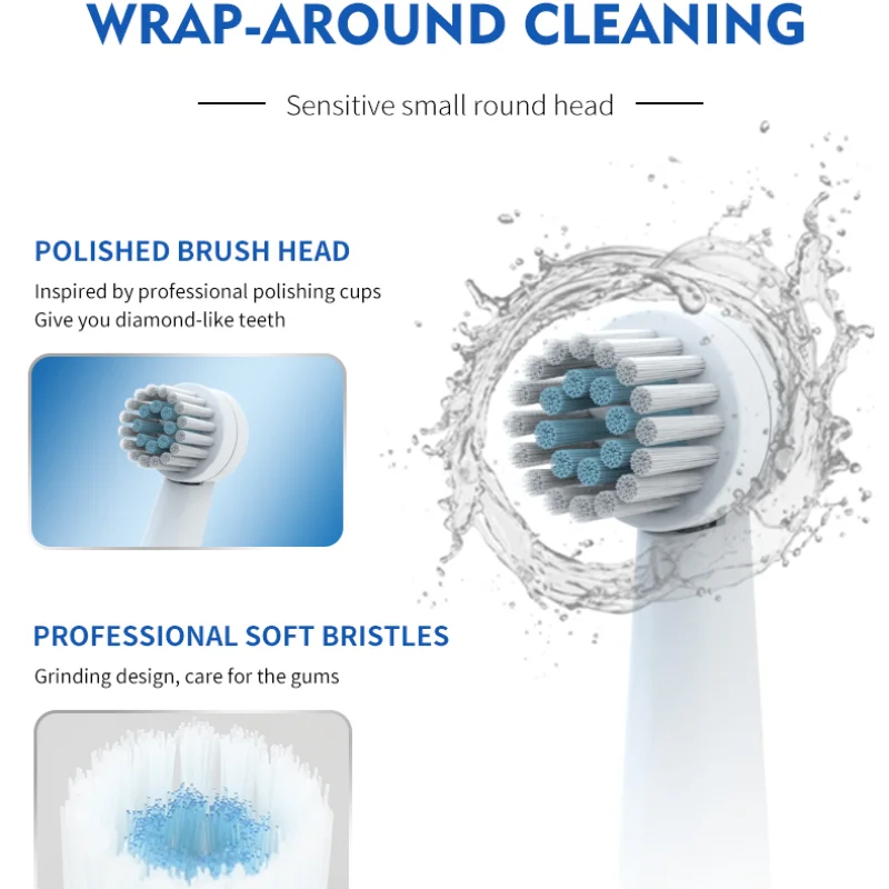 Электрическая зубная щетка Ipx 7 дюймов для взрослых домашнего использования