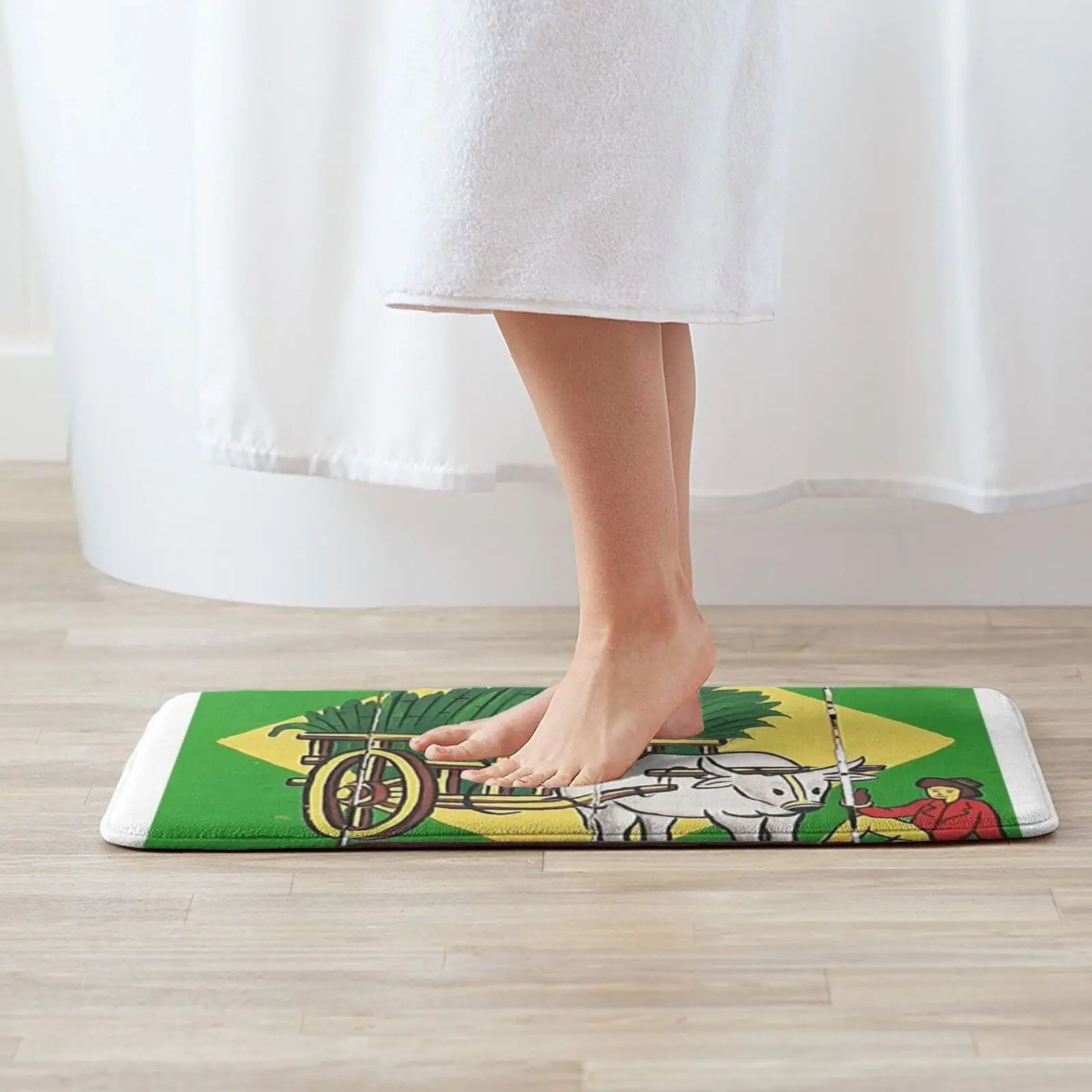 Коврик Reunion Island мягкий коврик черный белый цвет|Коврик| |