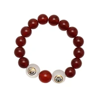 natural black onyx stone beads men jewelry bracelet anime cosplay d ace bracelets for women men friend gift stretch jewelry