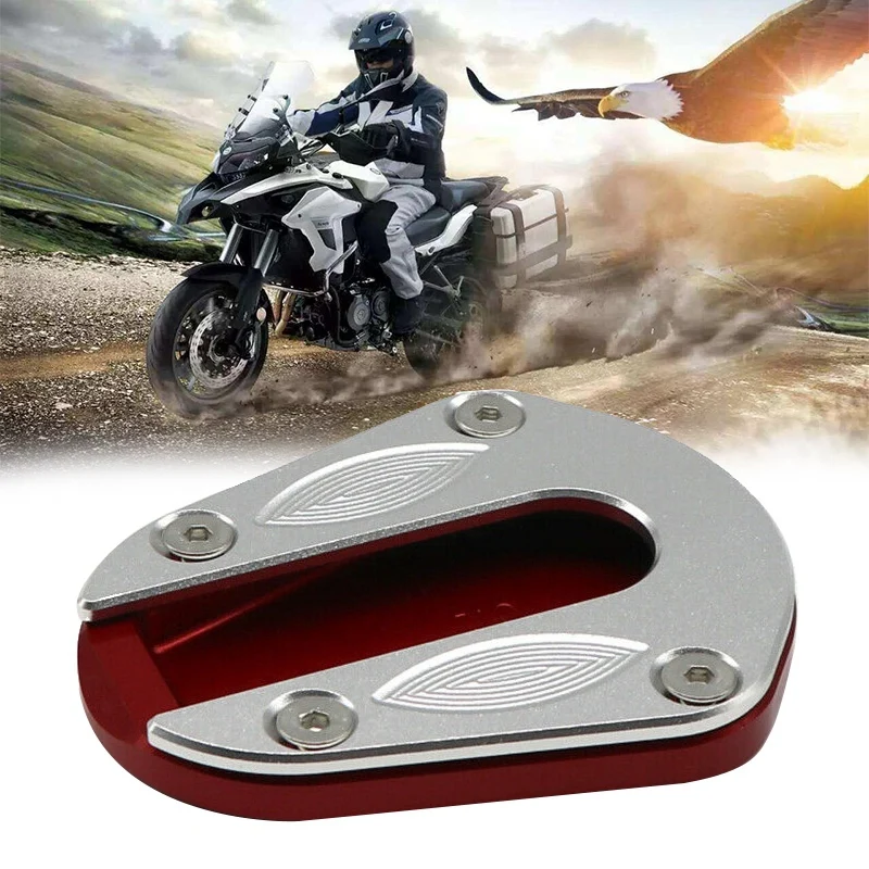 

Motorcycle CNC Aluminum Kickstand Foot Side Stand Extension Pad for Benelli TRK502 TRK502X