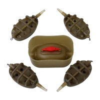 1 set baiting tool inline method carp fishing feeder mould tackle accessories fishing tackle