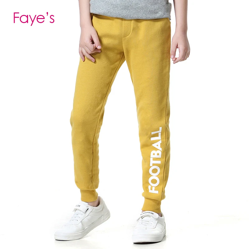 Новые осенние штаны для мальчиков От 4 до 16 лет детские 100% Хлопковые