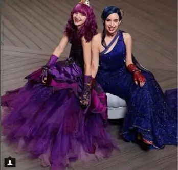 Винтажное платье без бретелек для выпускного вечера 2020 фиолетовое черное на