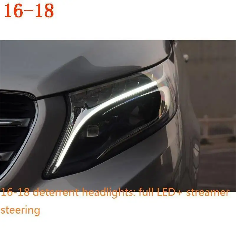 MODEL A Ходовые авто автомобили внешний боковой указатель поворота аксессуары светодиодные Drl фары Задние Автомобильные фары в сборе для Mercedes Benz Vito - Цвет: MODEL A