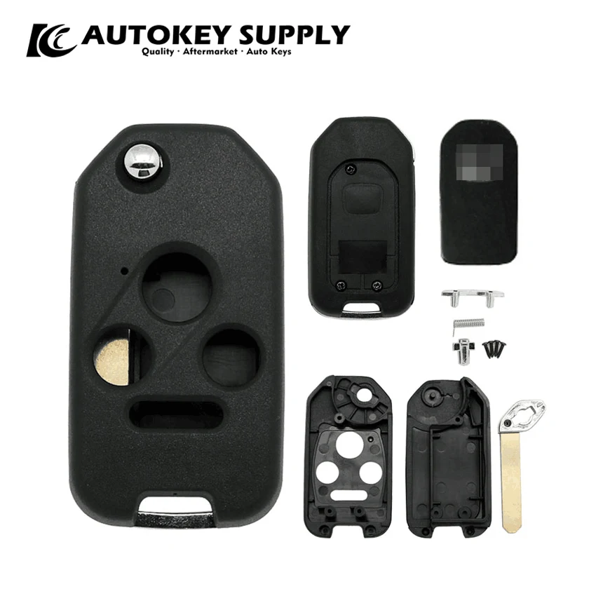

For Honda 3+1 Button Modified Flip Car Key Shell (New Style) AutokeySupply AKHDF102
