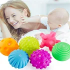 Детский сенсорный мяч, сенсорные игрушки, тактильные игрушки для рук, мягкий массажный шарик Прорезыватель для младенцев, развитие чувств, Детские Игрушки для ванны, 0-12 месяцев