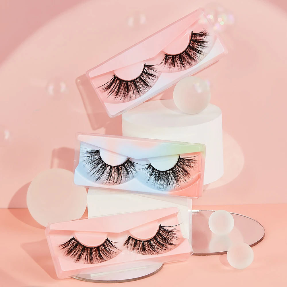 

10 Pairs of 3D Eyelashes Natural Exaggeration False Eyelashes Make-up to Lengthen Natural Thick Long Eyelashes