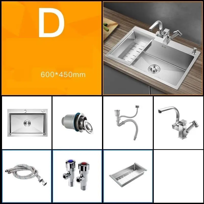 Version F Dissipador Keuken Gootsteen Torneira Gourmet Acero Inox кухня Куба де Cocina Fregadero Pia Cozinha мойка овощей - Цвет: Version F