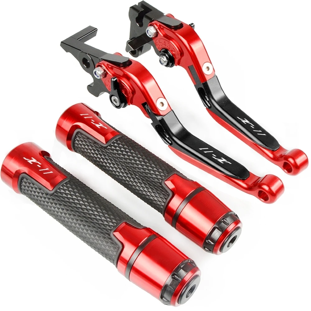 

For HONDA X-11 1999 2000 2001 2002 Motorcycle Accessories Extendable Brake Clutch Levers and Handlebar Hand Grips ends X-11