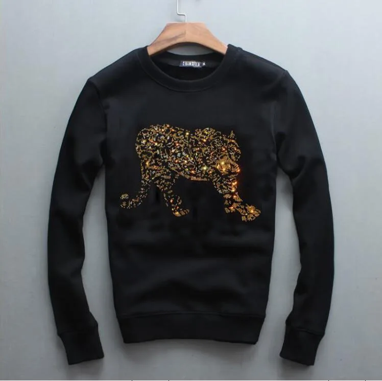 

Men Hoodie Sweatshirt Hip Hop 2021 Streetwear Diamond stone Hoodie Pullover Autumn Winter Fleece Hoodies Hot drill