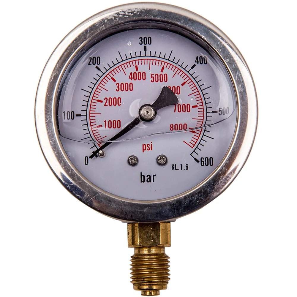 

Hydraulic Pressure Test Gauge Diagnostic Couplings Set M1/4 M1/8 M3/8 9000 PSI