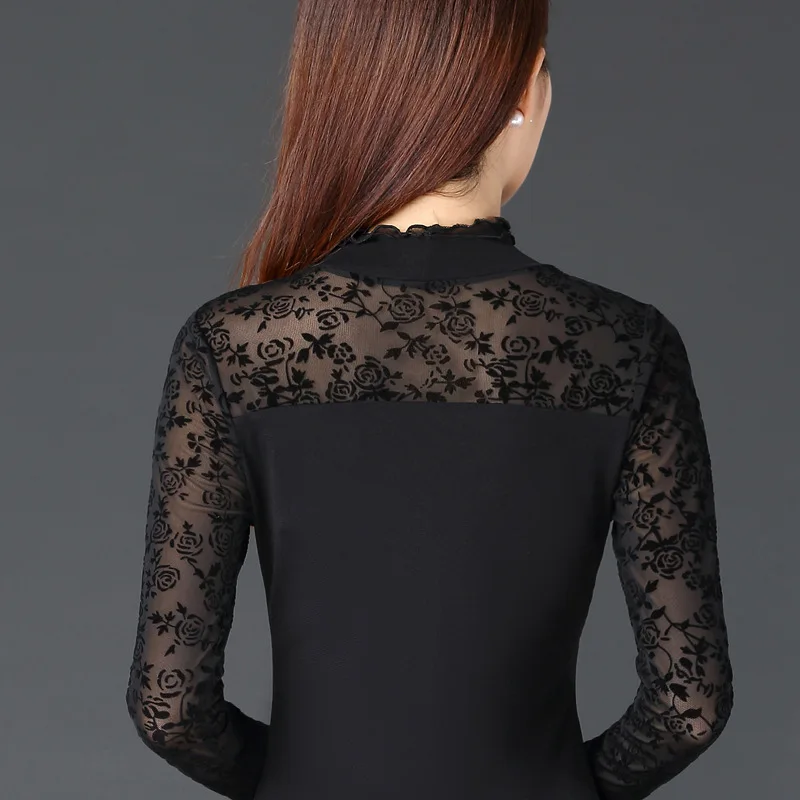 мода футболка Высокий воротник чистая пряжа Сращивание женская Похудение