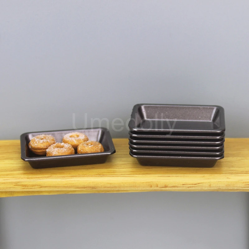 Миниатюрный Кукольный домик в масштабе 1/12 микроволновая печь кухонная тарелка