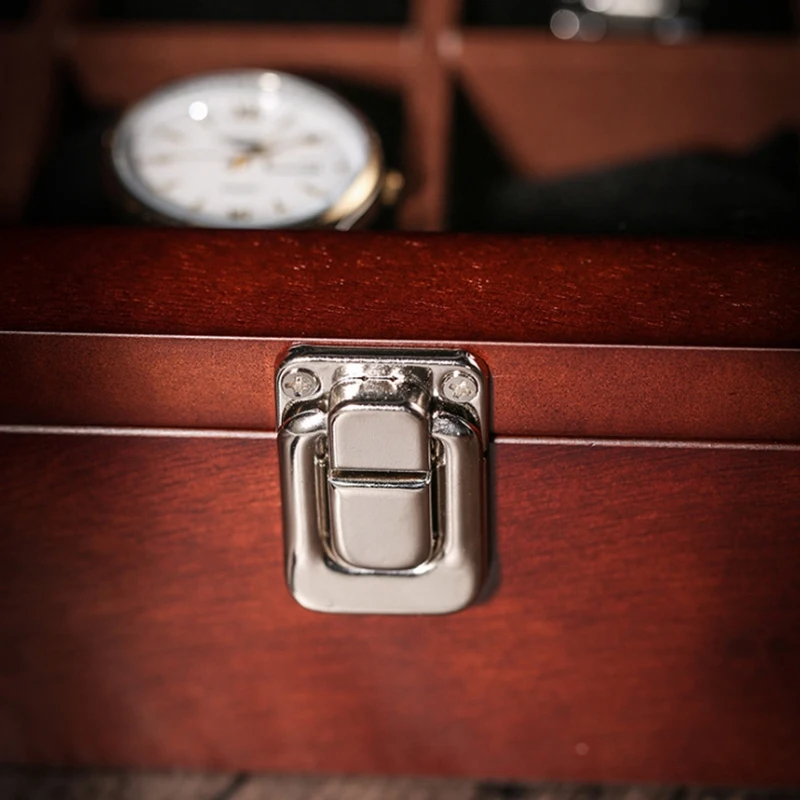 

Wood Watch Display Box Organizer Black Top Watch Wooden Case Fashion Watch Storage Packing Gift Boxes Jewelry Case