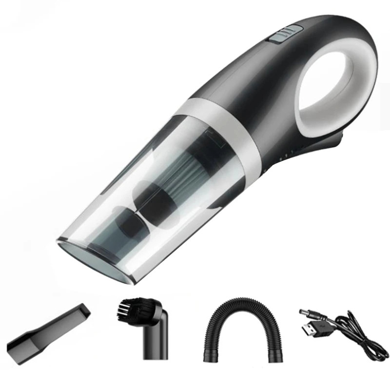 

Портативный беспроводной пылесос для автомобиля, Мощное всасывание 120 Вт, 5000 па, заряжаемый, для офиса, дома