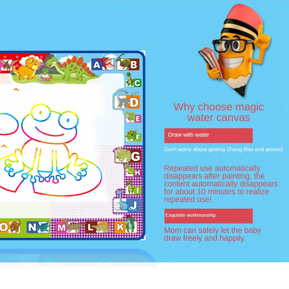 

Magic Water Drawing Mat Coloring Doodle Mat with Magic Pens Painting Board Educational Toys Montessori Toys for Kids