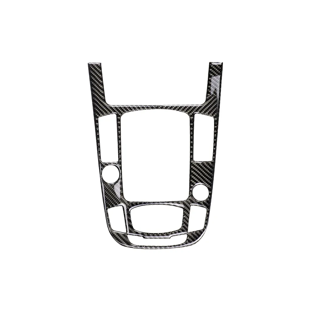 

Carbon Fiber Gear Shift Panel Control Center Console Stall Decoration Cover Frame Trim Sticker for AUDI A4 A5 Q5 B8 Q3 A6