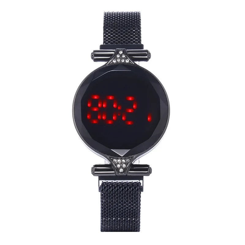 Модные часы для женщин 2020 женские наручные со светодиодом Кожаный Дамский