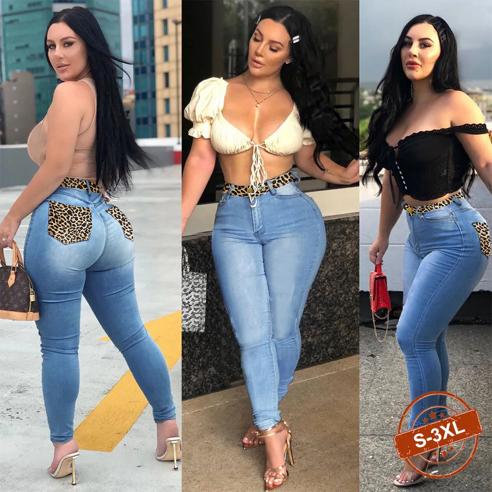 Джинсы-бойфренды женские зимние с леопардовым принтом и эффектом пуш-ап | Женская