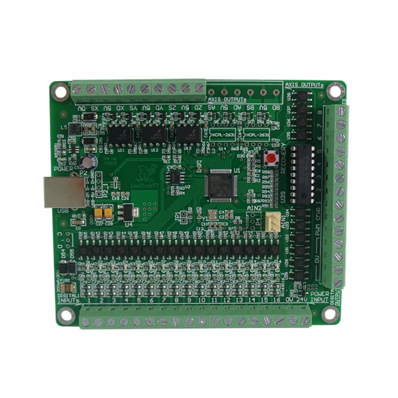 CNC контроллер движения Mach3 USB интерфейсная плата (NPN) работающая 3-осевая NPN (AKZ250V3)