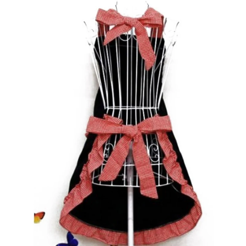 Кухонный Фартук милое платье для кухни и бара нагрудник фартуки кокетливые