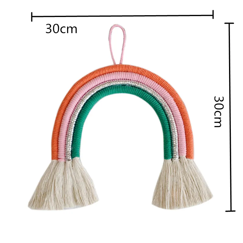 INS скандинавский 4 ручной вязки Радуга Новорожденный ребенок в кроватке декор для