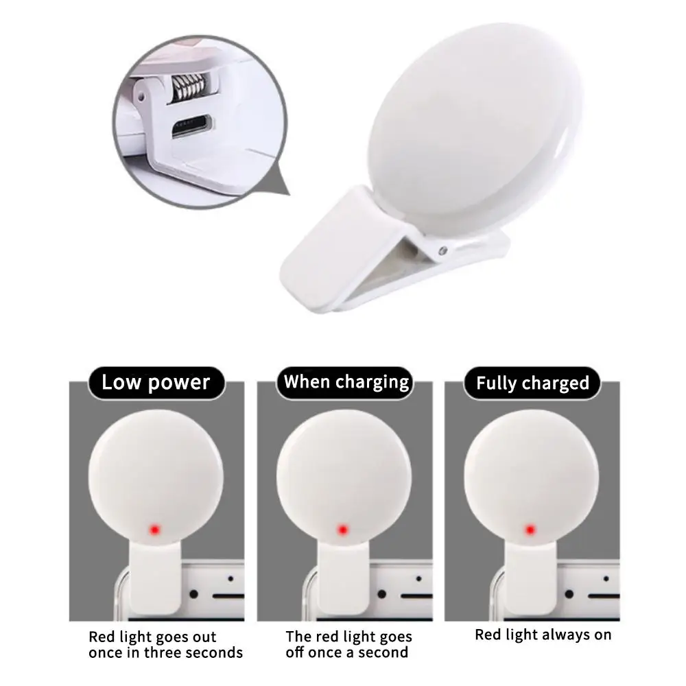 

Мини Подсветка для селфи объектив для мобильного телефона портативный кольцевой светильник для селфи