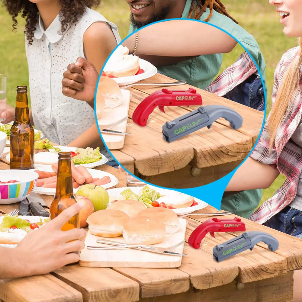 Портативная Кепка пистолет креативная Летающая пусковая установка открывашка