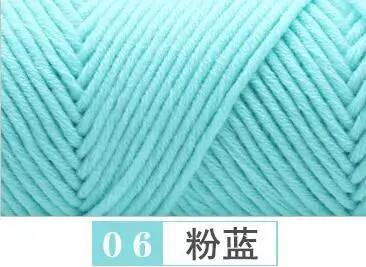 6 5pcs 500 г/лот Милая креативная натуральная мягкая длинная степленная хлопковая пряжа, толстая пряжа для вязания детской шерсти, вплетать в пряжу - Цвет: 6 5pcs
