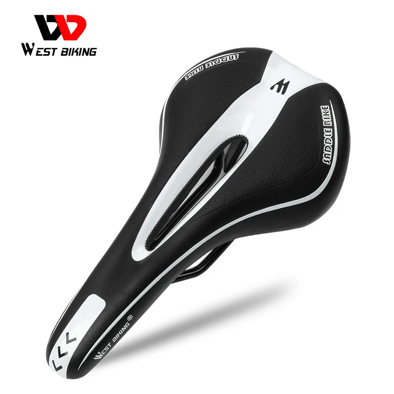 

WEST BIKING Cycling Cushion Comfortable Damping Road Mountain Bike Seat Profession Bicycle Accessories Breathable Bicycle Saddle