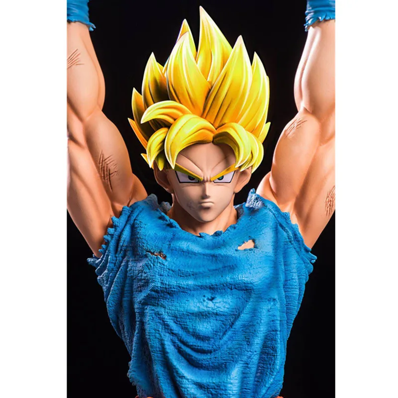 1/6 аниме Жемчуг дракона бюст Супер Saiyan Сон Гоку Genkidama GK статуя ПВХ фигурка Коллекция Модель игрушки M2642