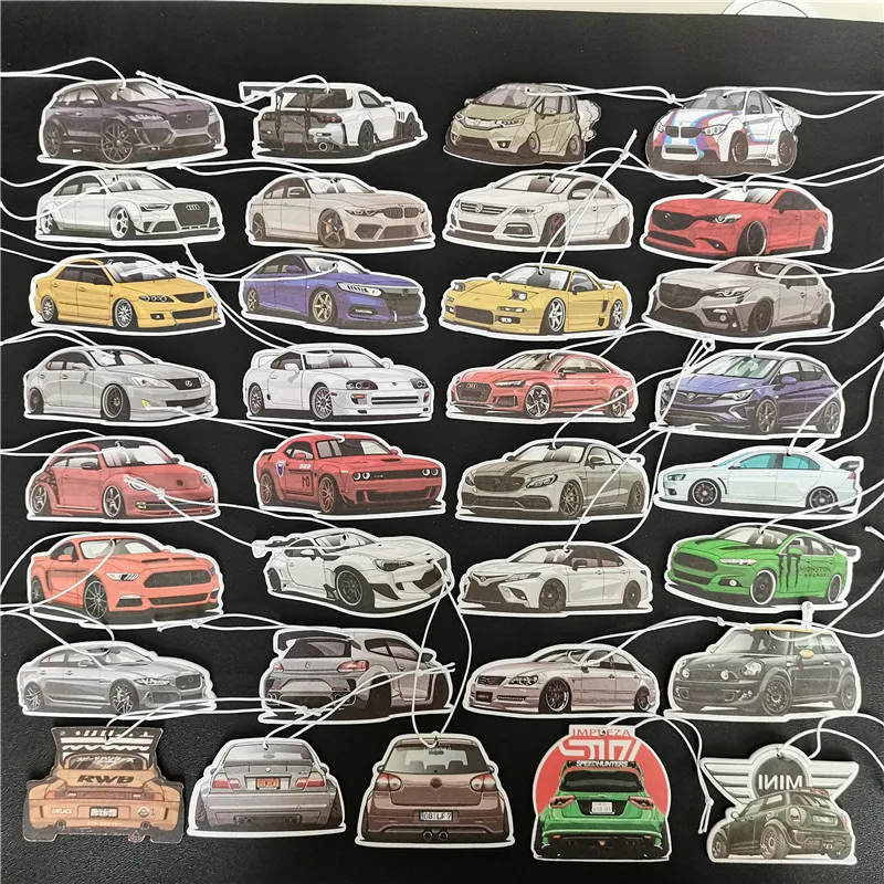 Новинка 1 шт. автомобильный подвесной освежитель воздуха JDM В гоночном стиле с