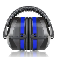 new folding ear defenders snr 35db protectors head mounted noise proof soundproofing earmuffs hearing safety adult for shooting