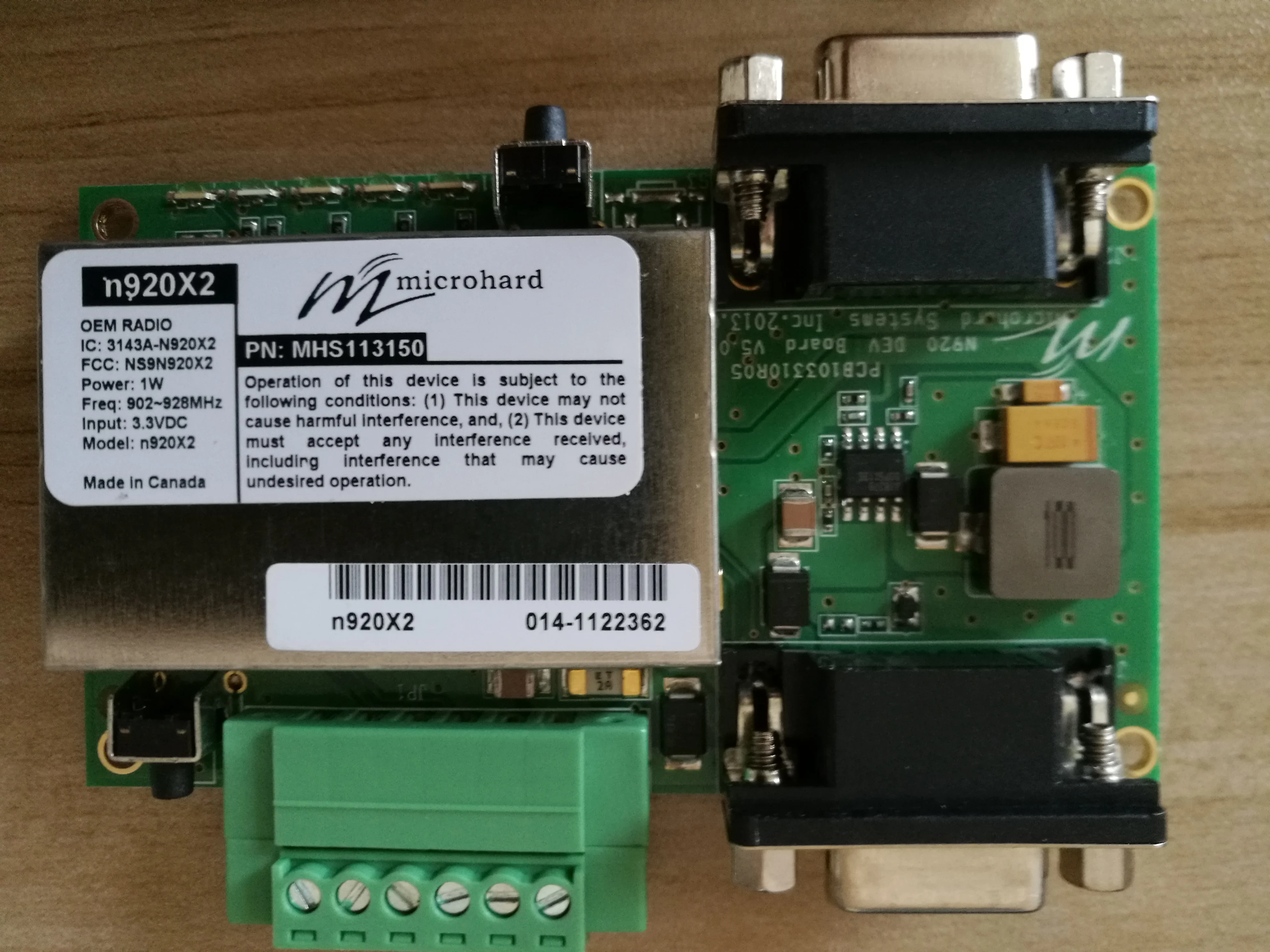 Беспроводной цифровой радиомодуль Microhard n920X2 MHS113150 UAV 100 км|Аксессуары для