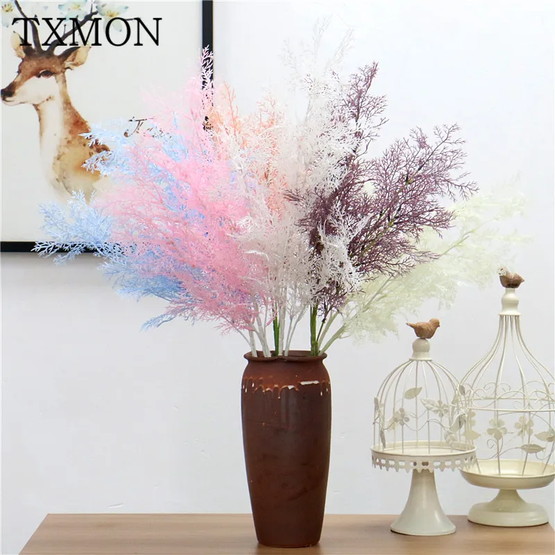 цветочки для рукоделия TXMON очаровательные 6 веток смога искусственные поддельные