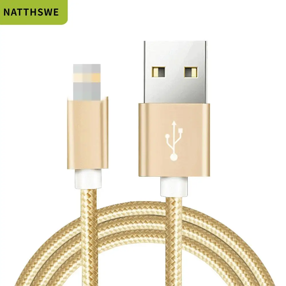 NATTHSWE USB кабель для iPhone Xs Max 7 Plus 2.4A быстрое зарядное Освещение 6 передачи данных