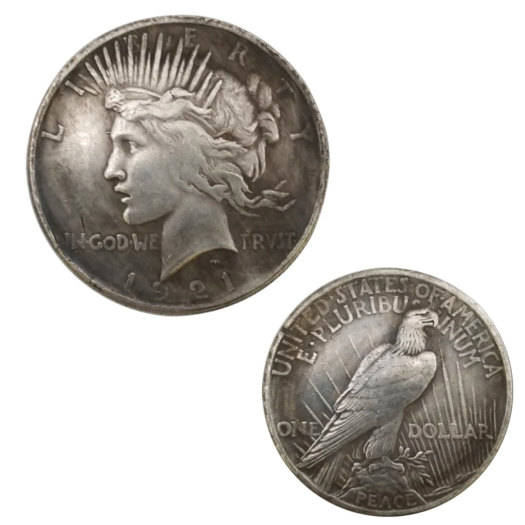 1922 1927 Статуя Свободы и мира Монета серебряный доллар Орл коллекция 38 мм стоимость