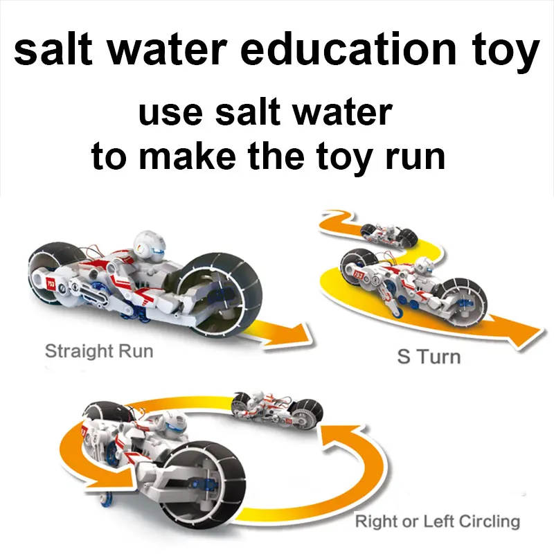 Детская мотоциклетная игрушка на батарейках с соленой водой|Радиоуправляемые