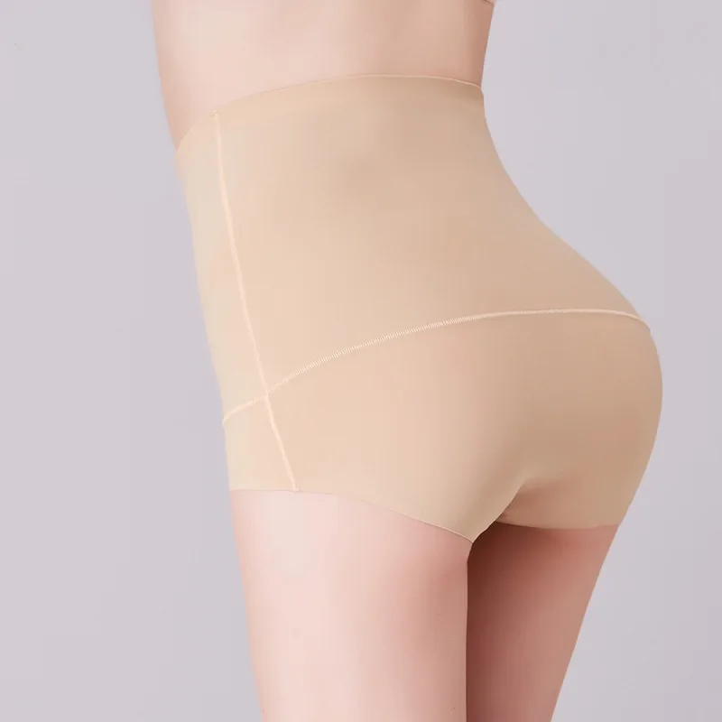 

High Waist Women's underwear Solid Color Seamless Panties Breathable Lingerie Female Briefs