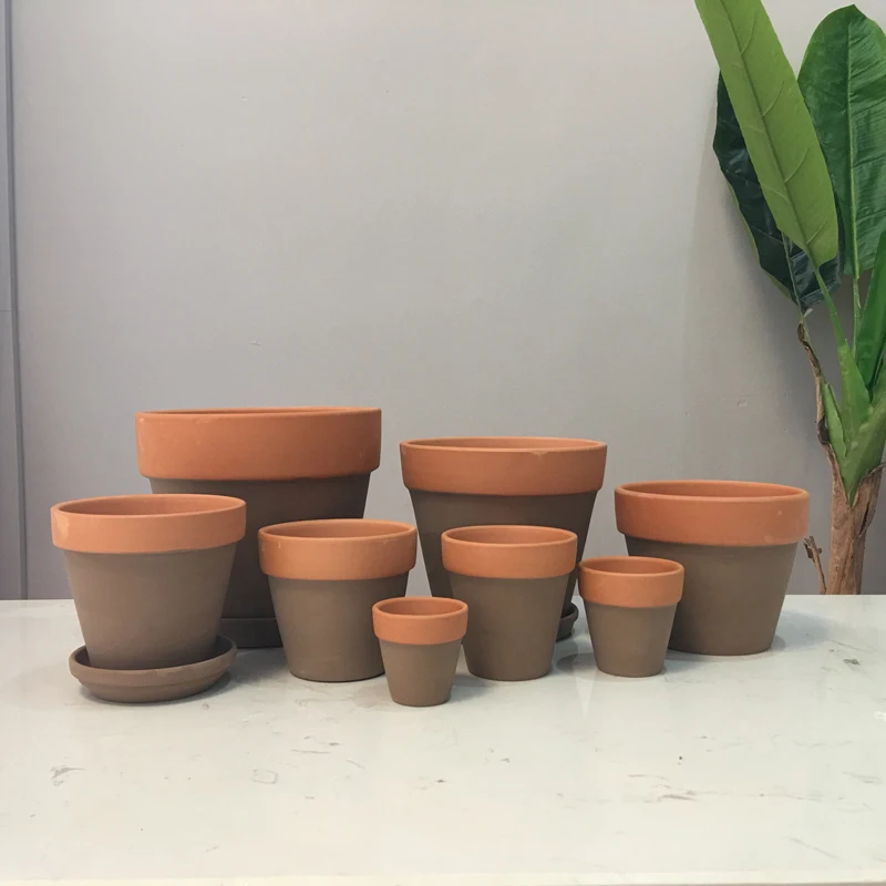 Ins красная керамика цветочный горшок для суккулентных растений маленькая