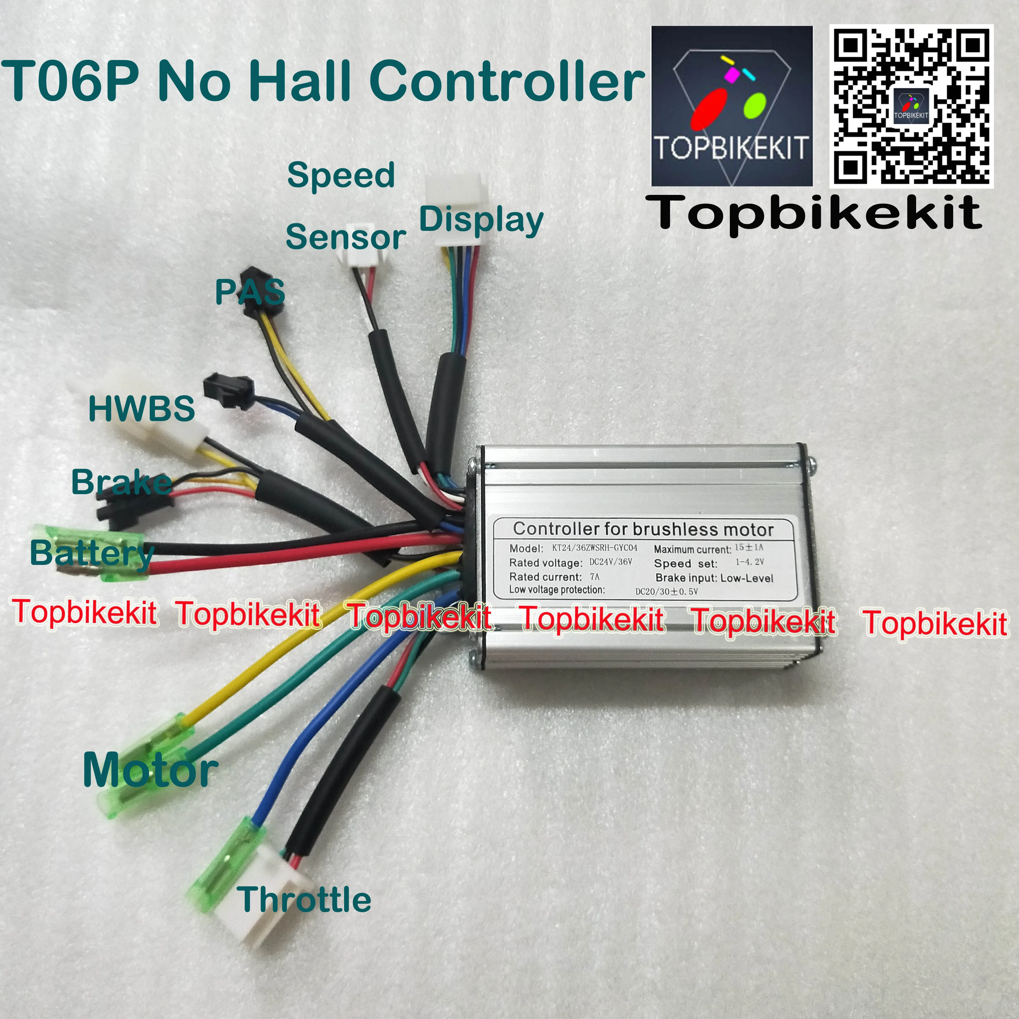 KT S06P/T06P controller 24V 250W / 36V Torque Simulation Square Wave Controller For 24V/36V 250W-350W motor | Спорт и развлечения