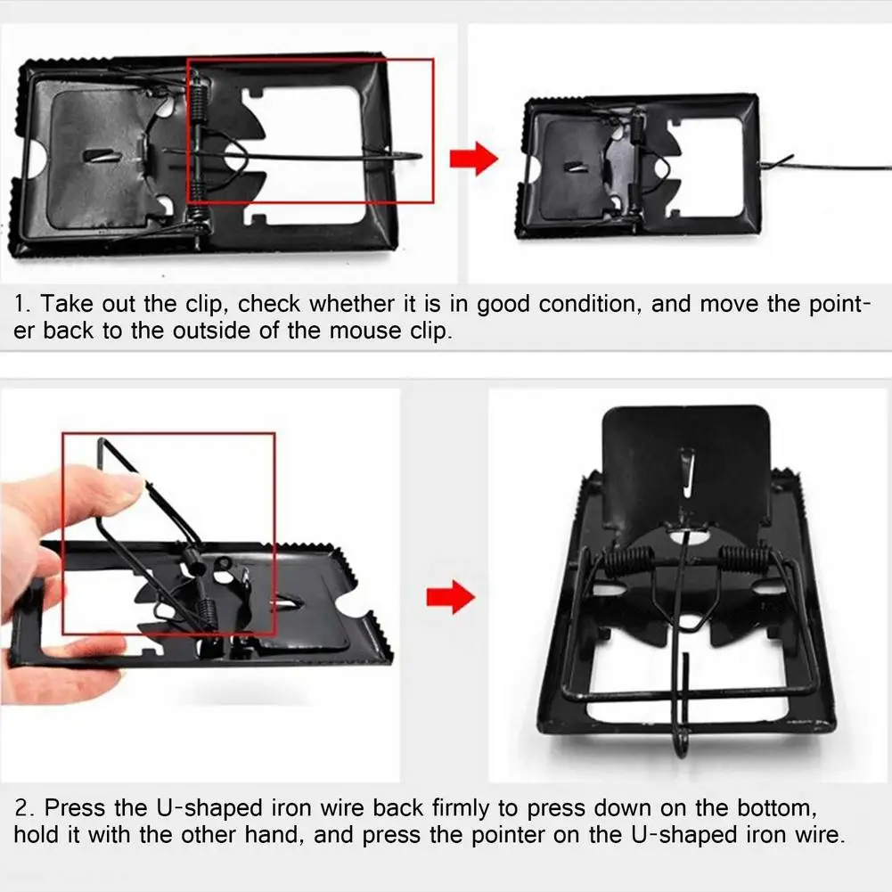 5 шт. Мышь утюга ловушки крысы зажим эффективный Сейф для мышей дом склад в