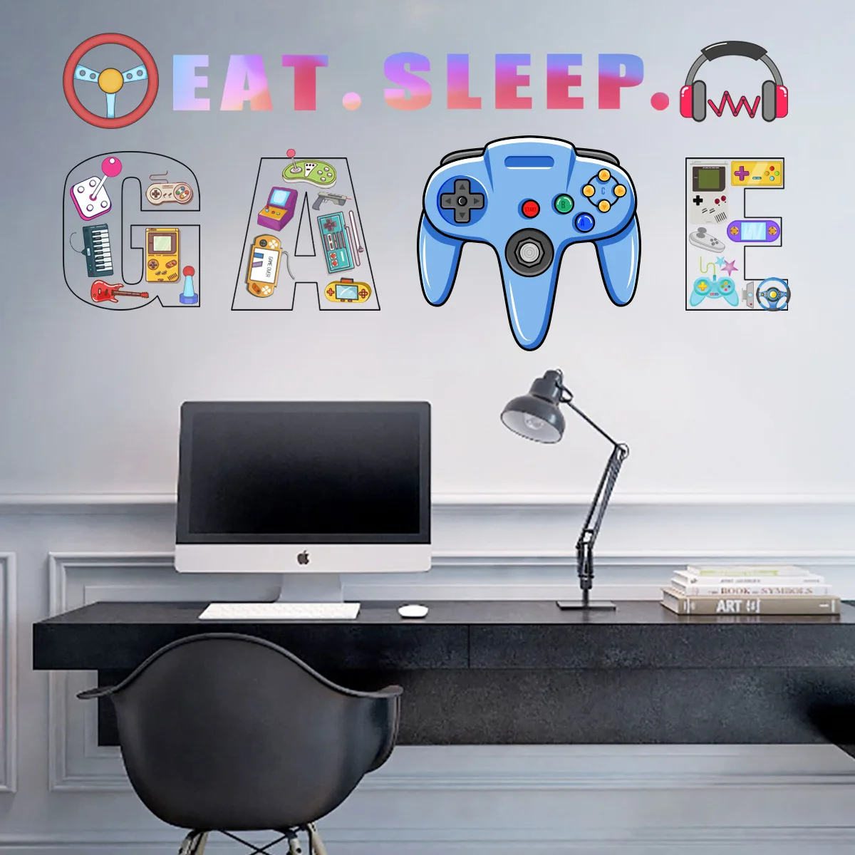 

Wall Stickers Classic Game Cartoon for Baby Room Door Decoration Stickers Child Room Decor Waterproof Vinyl Hd Wall Decal Kawaii