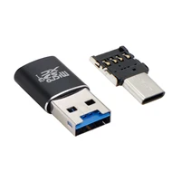 usb 3 0 to micro sd sdxc tf card reader with micro type c usb c otg adapter for tablet cell phone