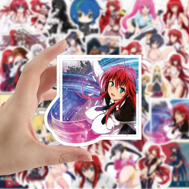 Наклейки DXD в стиле аниме Demon High School 50/100 шт. хентай сексуальные девушки мотоцикл