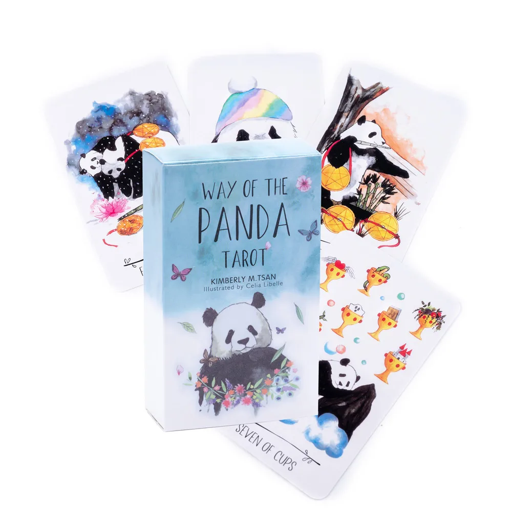 

78pcs Way of the panda Tarot Cards Deck Games Oracle Party Playing Card Divination Fate High Grade English Board Game