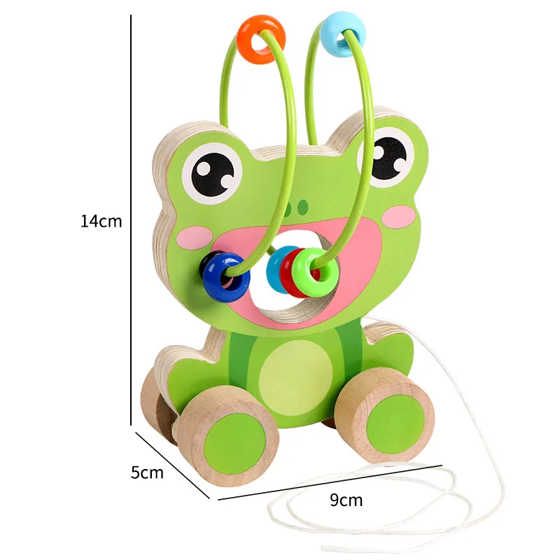 Детские Мультяшные животные учатся ходить Драг игрушка маленький круглый шарик