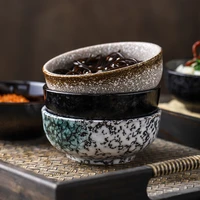 4 5 inch japanese ceramic bowl household small ceramic soup bowl noodles sushi daily tableware in the restaurant