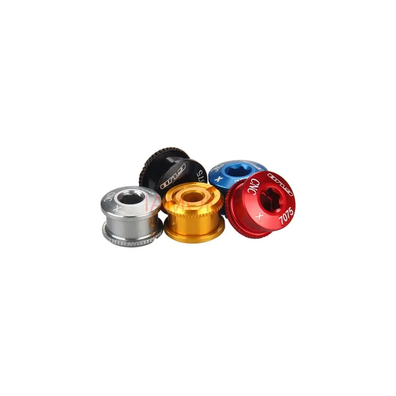 

GUB Single Chainwheel Bolts 5PCS/LOT Titanium Ti color Crankset Chain-rings and Nuts Bicycle Accessories
